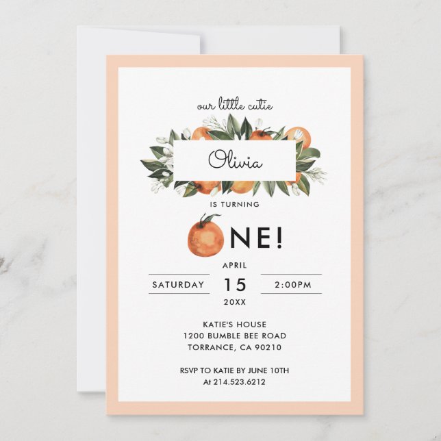 Invitación Nuestra pequeña corbata es una Fiesta de cumpleaño (Anverso)