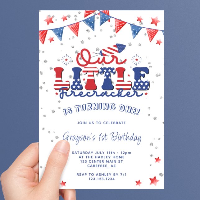 Invitación Nuestra Pequeña Cracker de Cumpleaños 1 (Subido por el creador)