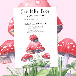 Invitación Nuestra Pequeña Dama Está En Camino Baby Shower