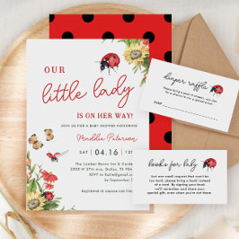 Invitación Nuestra Pequeña Dama Está En Camino De Baby Shower