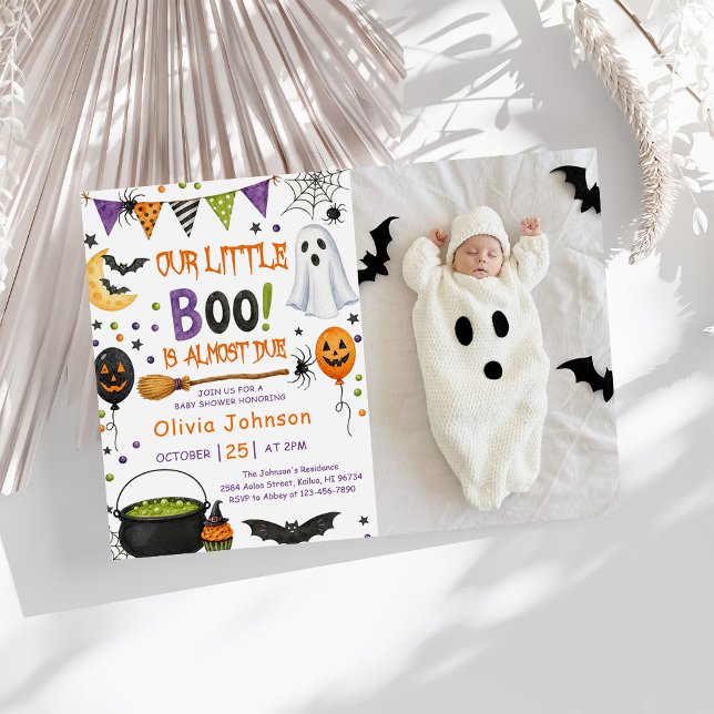 Invitación Nuestra pequeña ducha de bebé Boo (Subido por el creador)