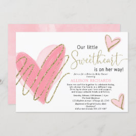 Invitación Nuestra pequeña ducha de bebé en auto-by