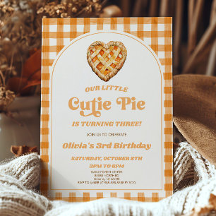 Invitación Nuestra pequeña fiesta de cumpleaños de Cutie Pie 