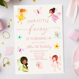 Invitación Nuestra Pequeña Fiesta de Cumpleaños Jardín Encant