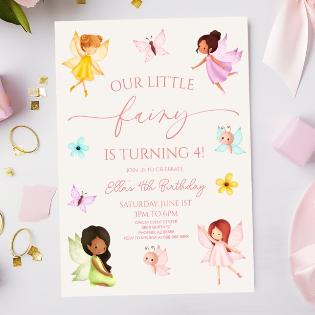 Invitación Nuestra Pequeña Fiesta de Cumpleaños Jardín Encant (Subido por el creador)