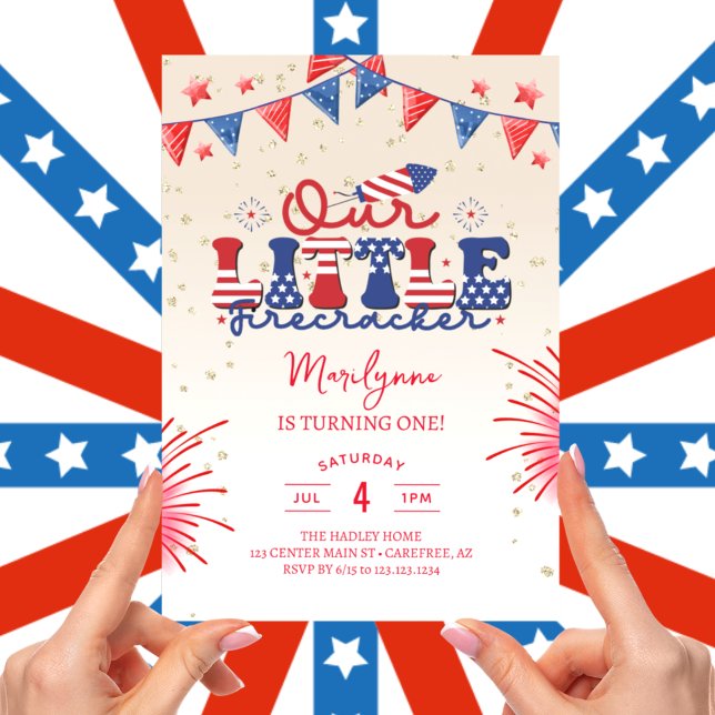 Invitación Nuestra pequeña fiesta de cumpleaños número 1 Crea (Subido por el creador)