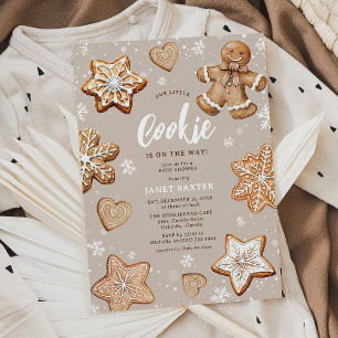 Invitación Nuestra pequeña fiesta navideña de galletas Baby S