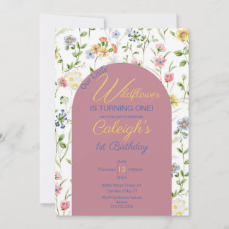 Invitación Nuestra Pequeña Flor Silvestre