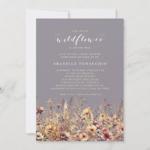 Invitación Nuestra Pequeña Flor Silvestre Fiesta Floral de Ot