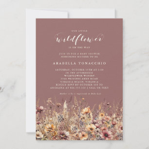 Invitación Nuestra Pequeña Flor Silvestre Fiesta Floral de Ot