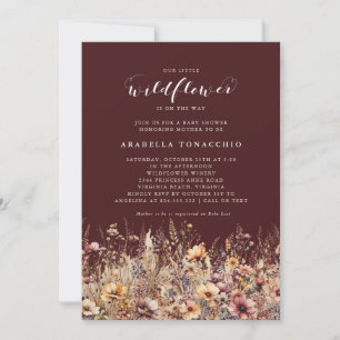 Invitación Nuestra Pequeña Flor Silvestre Fiesta Floral de Ot