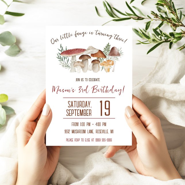 Invitación Nuestra pequeña Fungi, Fiesta de Cumpleaños con te (Subido por el creador)