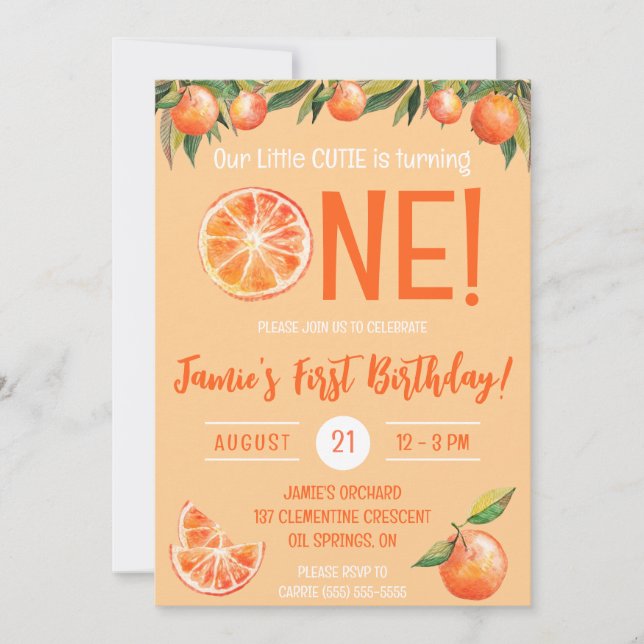 Invitación ¡Nuestra pequeña joya se está volviendo una! Prime (Anverso)