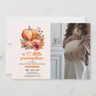 Invitación Nuestra pequeña niña calabaza Baby Shower