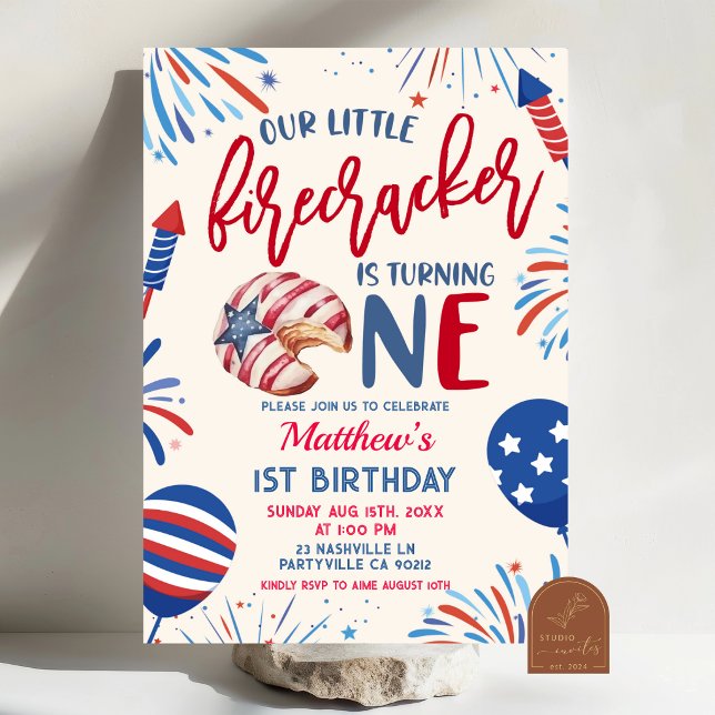 Invitación Nuestra pequeña petarda cumple un año invitat (Subido por el creador)