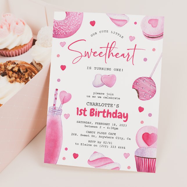 Invitación Nuestra Pequeña Querida Cumple 1 (Subido por el creador)