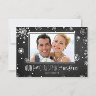 Invitación Nuestra primera Navidad como Sr. y Sra. Snowflake 