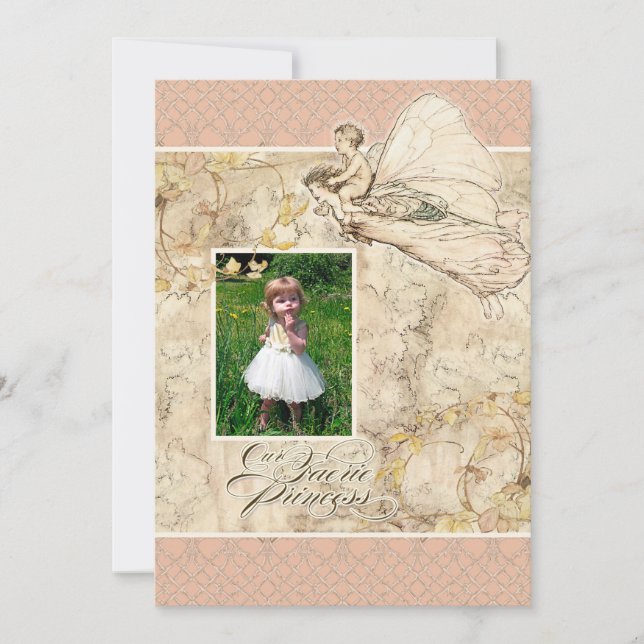 Invitación Nuestra Princesa de Faerie, fiesta de cumpleaños d (Anverso)