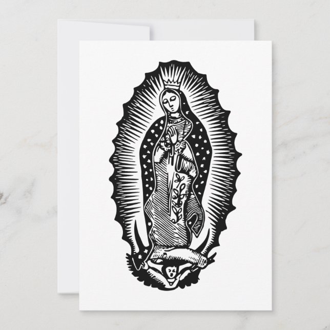 Invitación Nuestra Señora de Guadalupe (Anverso)