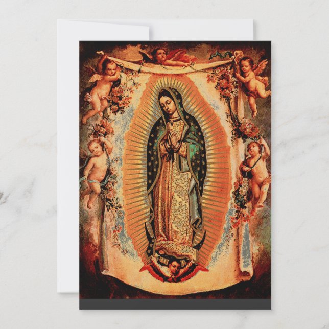 Invitación Nuestra señora de Guadalupe (Anverso)