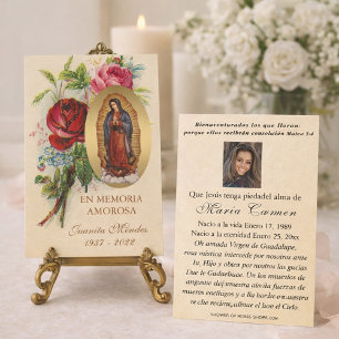 Invitación Nuestra Señora de Guadalupe Oración Fúnebre Santa 
