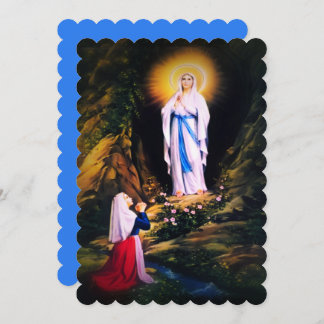 Invitación Nuestra Señora de Lourdes con oración