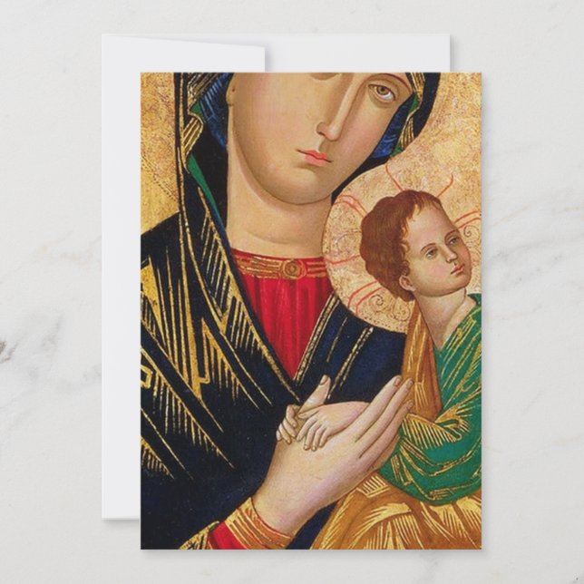 Invitación Nuestra Señora del Perpetuo Socorro (Anverso)