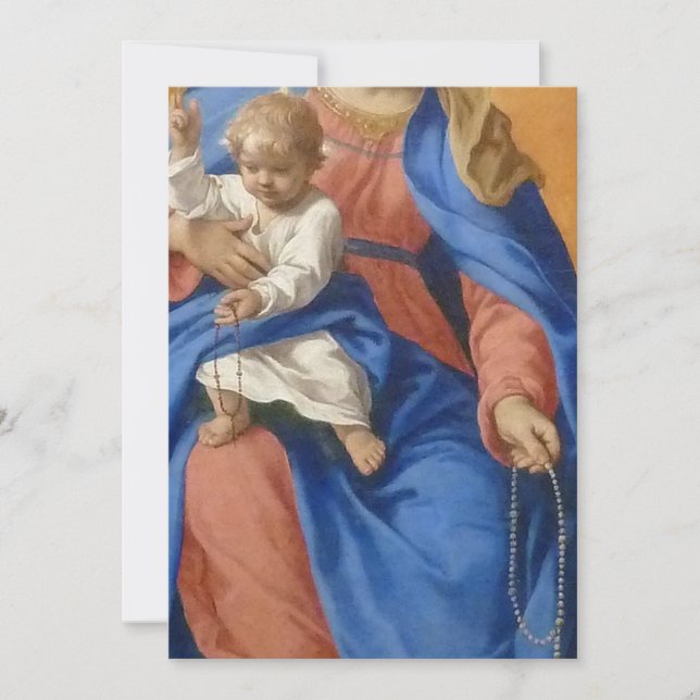 Invitación Nuestra Señora Del Rosario (Anverso)