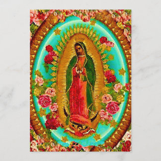 Invitación Nuestra Señora Guadalupe Santa Virgen María