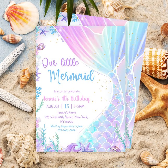 Invitación Nuestra Sirenita cuarto Fiesta de la sirena de cum (Subido por el creador)