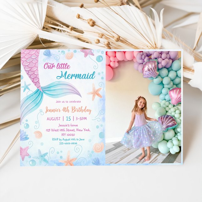 Invitación Nuestra Sirenita foto del cuarto Fiesta de cumplea (Subido por el creador)