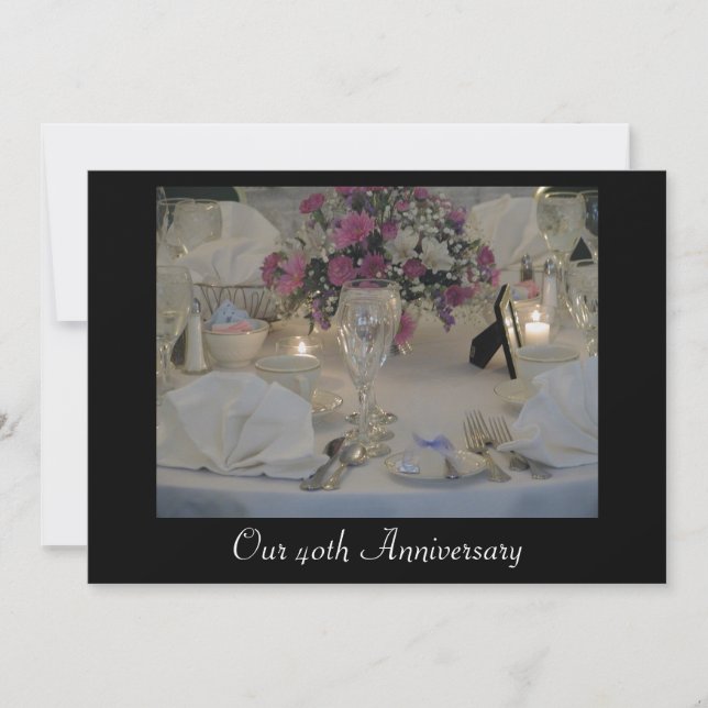 Invitación Nuestro 40º Aniversario (Anverso)