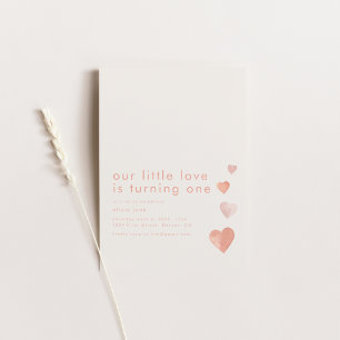 Invitación Nuestro amor pequeño se está convirtiendo en una i