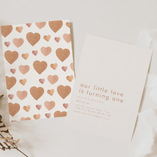 Invitación Nuestro amor pequeño se está convirtiendo en una i