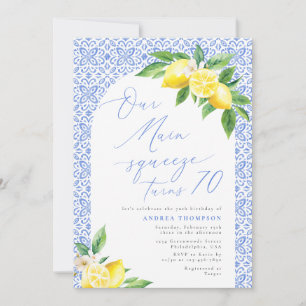Invitación Nuestro amor principal cumple 70 Cumpleaños italia