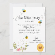 Nuestro Baby Shower Temático De La Abeja De Miel