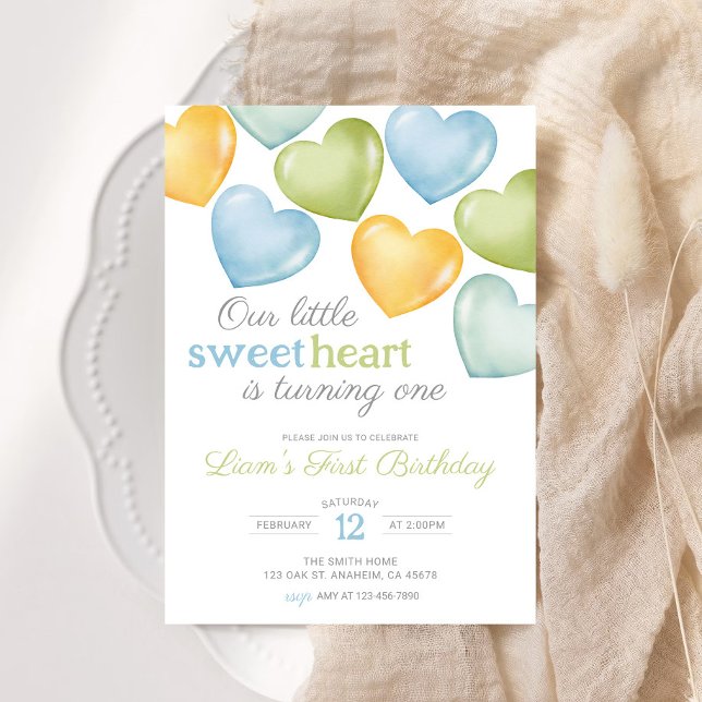 Invitación Nuestro corazón de conversación de amor cumpleaños (Subido por el creador)