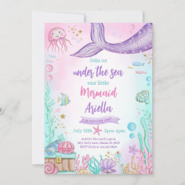 Invitación Nuestro cumpleaños de la sirena