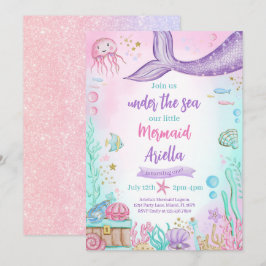 Invitación Nuestro cumpleaños de la sirena