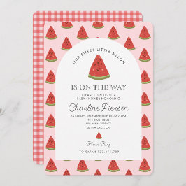 Invitación Nuestro dulce Melón está en camino a Baby Shower