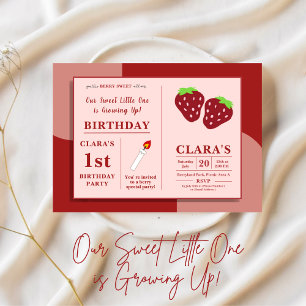 Invitación Nuestro dulce y pequeño cumpleaños crece
