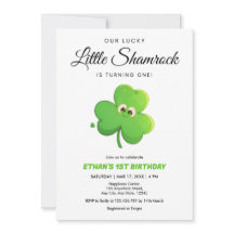 Nuestro Lucky Little Shamrock 1er cumpleaños