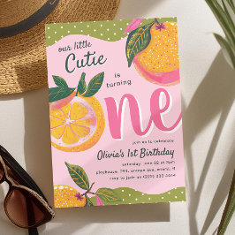 Invitación Nuestro Naranja de nuestra pequeña corbata, 1er cu