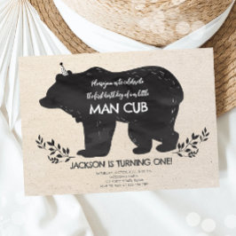 Invitación Nuestro niño de Woodland pequeño cumpleaños