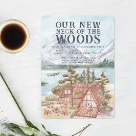 Invitación Nuestro nuevo cuello del bosque | Fiesta para el m