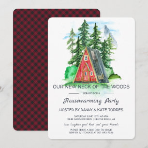 Invitación Nuestro nuevo cuello del Fiesta de los bosques par