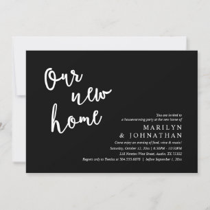Invitación Nuestro nuevo hogar, el fiesta Rústico para el Cal