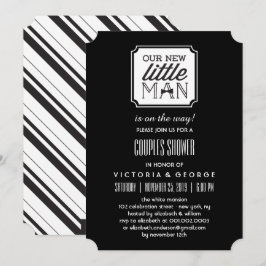Invitación Nuestro Nuevo Hombre Pequeño Está De Camino, Mucha