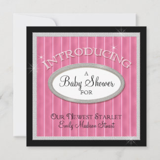Invitación Nuestro nuevo Starlet Hollywood Glam Baby Shower