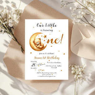 Invitación Nuestro Osito Cumple Un Añito Cumpleaños 1º Lindo